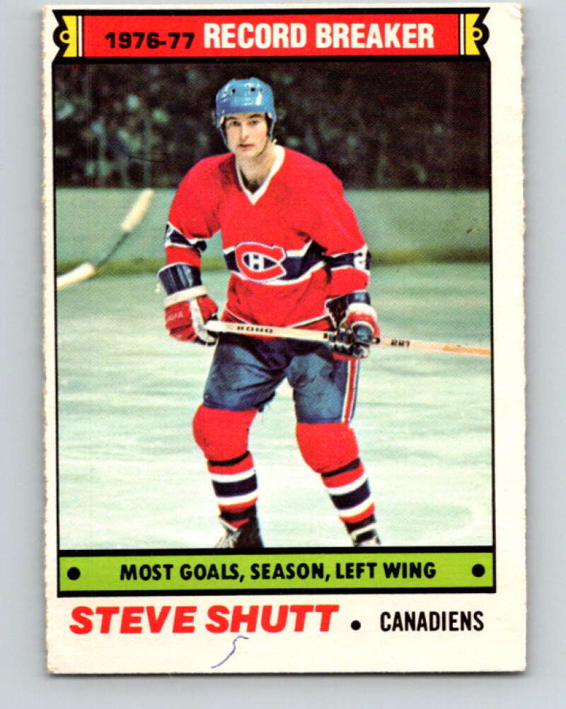 1977-78 O-Pee-Chee #217 Steve Shutt RB  Montreal Canadiens  V14473