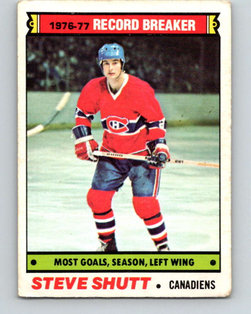 1977-78 O-Pee-Chee #217 Steve Shutt RB  Montreal Canadiens  V14474