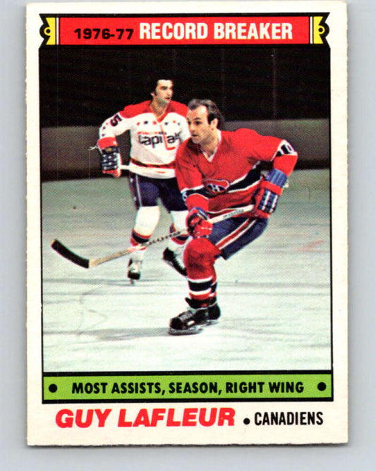 1977-78 O-Pee-Chee #218 Guy Lafleur RB  Montreal Canadiens  V14475