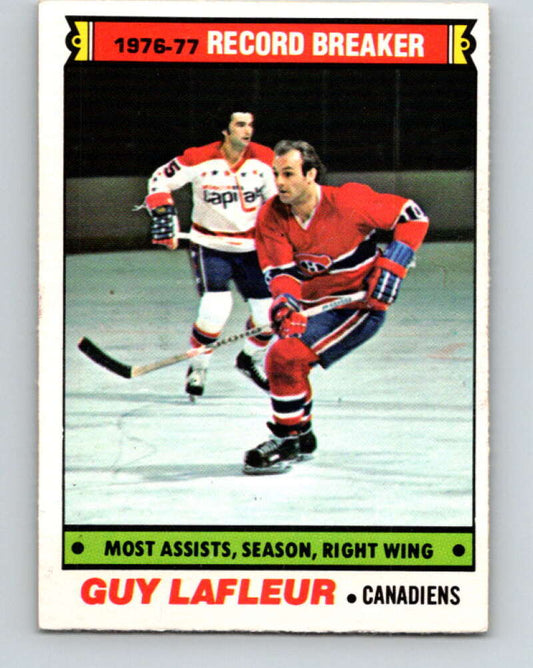 1977-78 O-Pee-Chee #218 Guy Lafleur RB  Montreal Canadiens  V14476