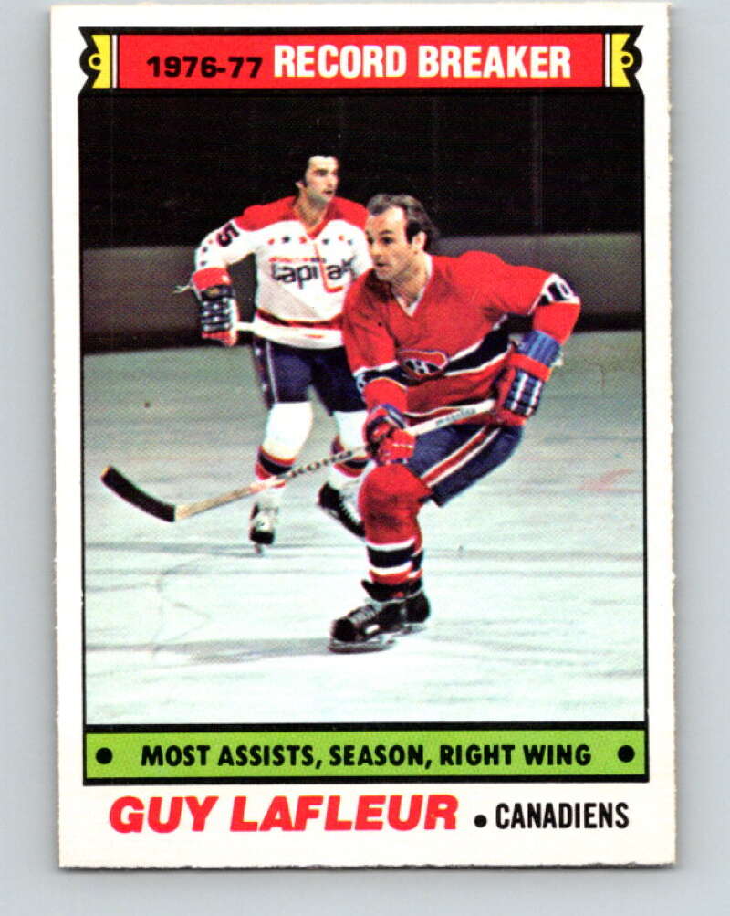 1977-78 O-Pee-Chee #218 Guy Lafleur RB  Montreal Canadiens  V14477