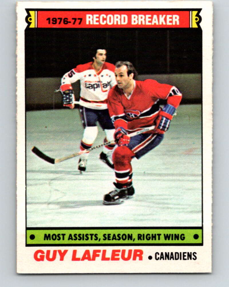 1977-78 O-Pee-Chee #218 Guy Lafleur RB  Montreal Canadiens  V14478