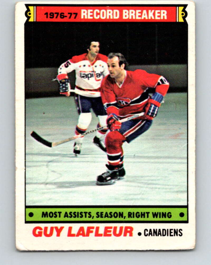 1977-78 O-Pee-Chee #218 Guy Lafleur RB  Montreal Canadiens  V14479