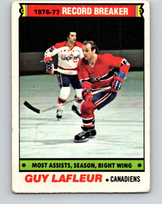 1977-78 O-Pee-Chee #218 Guy Lafleur RB  Montreal Canadiens  V14479