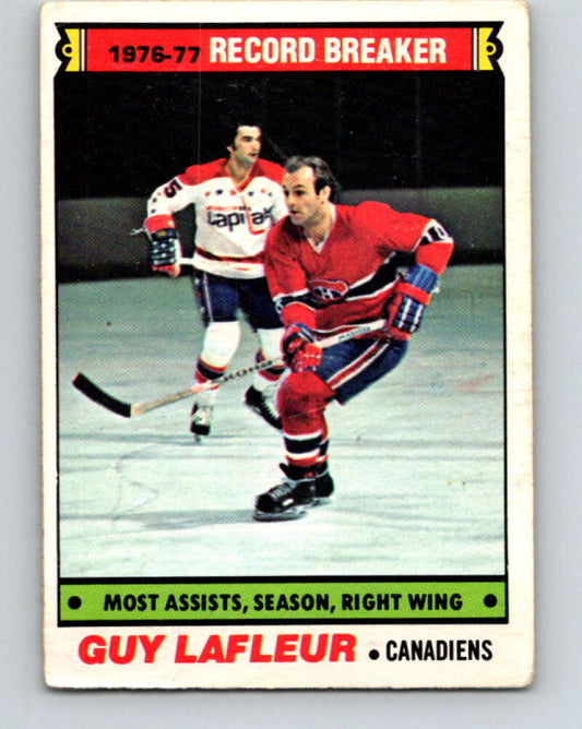 1977-78 O-Pee-Chee #218 Guy Lafleur RB  Montreal Canadiens  V14480