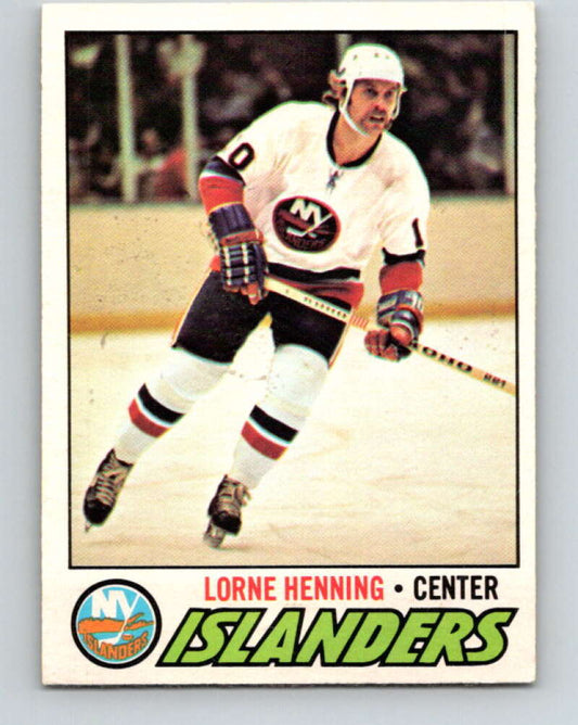 1977-78 O-Pee-Chee #219 Lorne Henning  New York Islanders  V14482