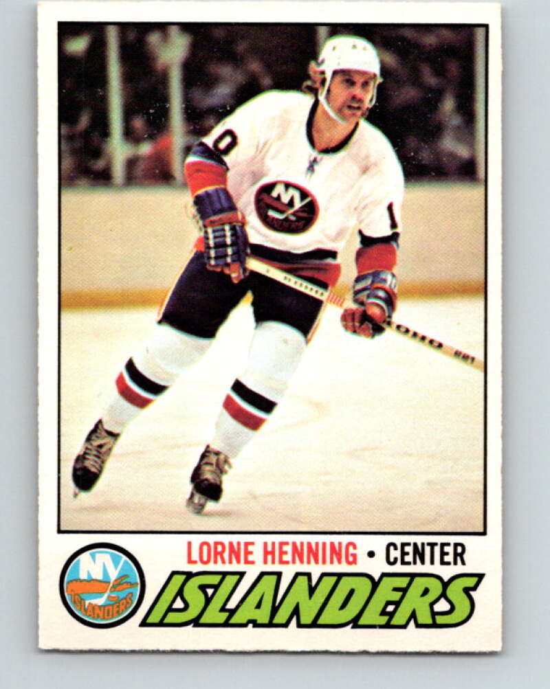 1977-78 O-Pee-Chee #219 Lorne Henning  New York Islanders  V14483