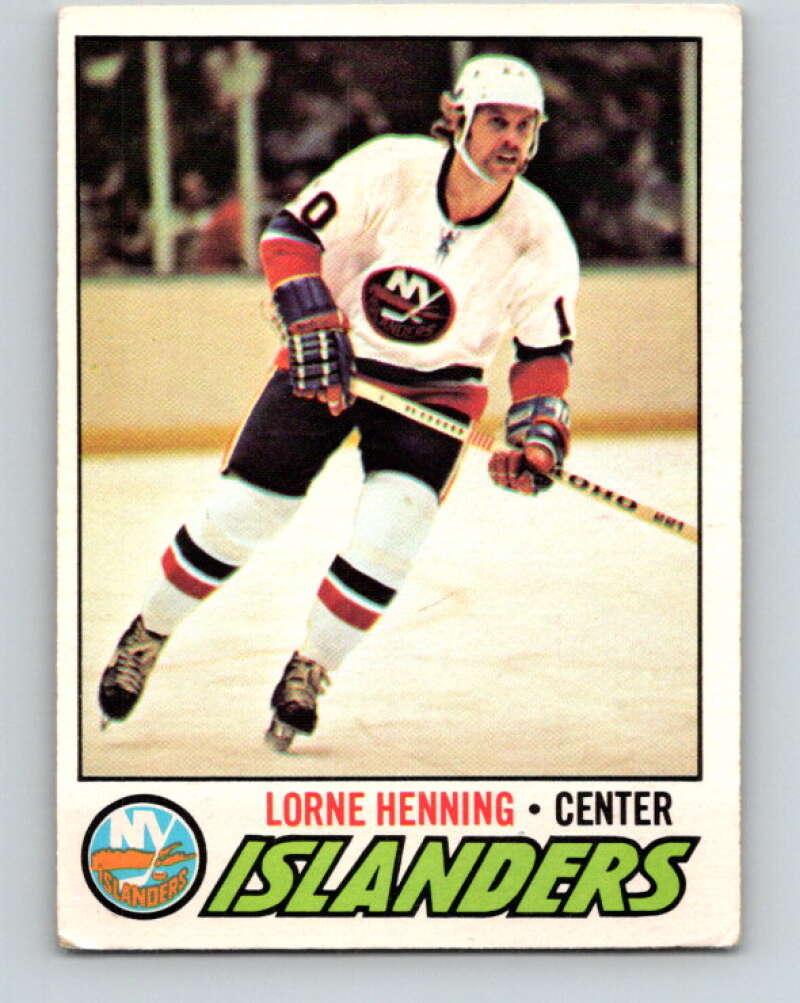 1977-78 O-Pee-Chee #219 Lorne Henning  New York Islanders  V14484