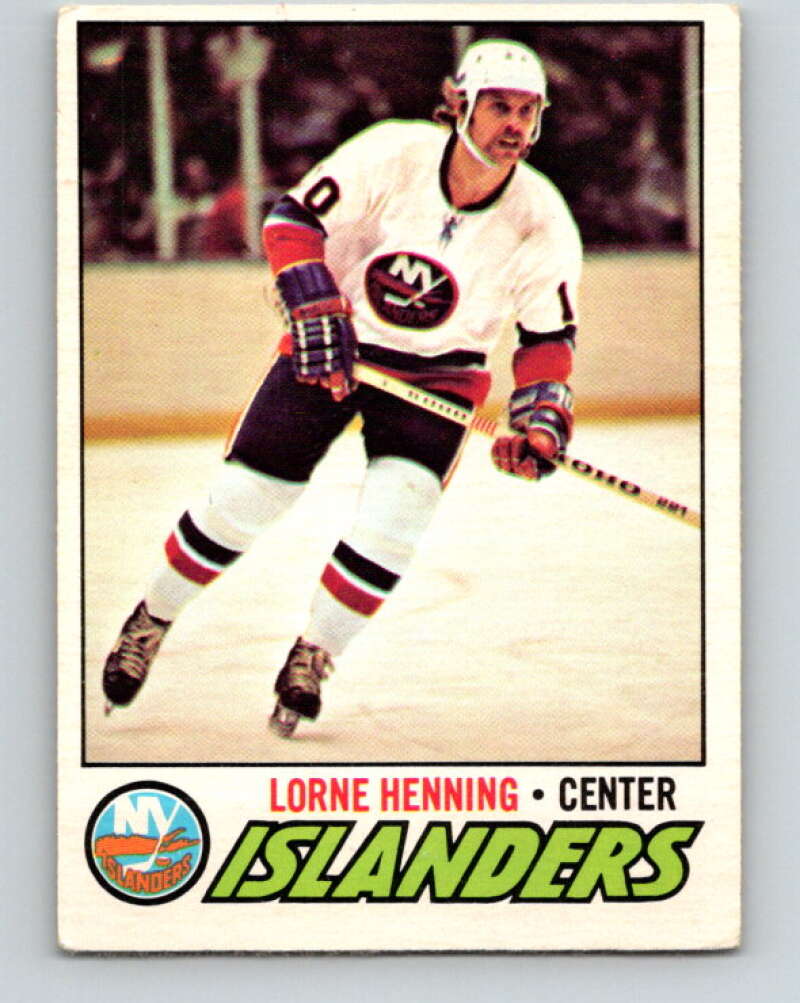 1977-78 O-Pee-Chee #219 Lorne Henning  New York Islanders  V14485