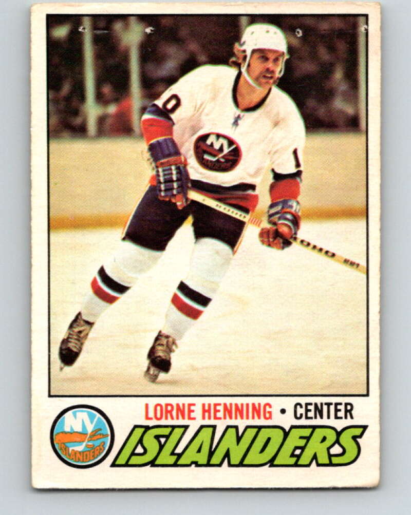 1977-78 O-Pee-Chee #219 Lorne Henning  New York Islanders  V14486