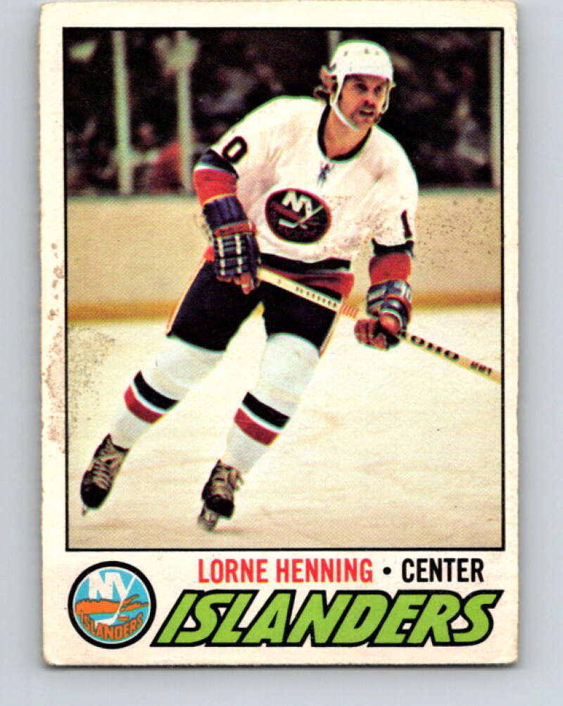 1977-78 O-Pee-Chee #219 Lorne Henning  New York Islanders  V14487