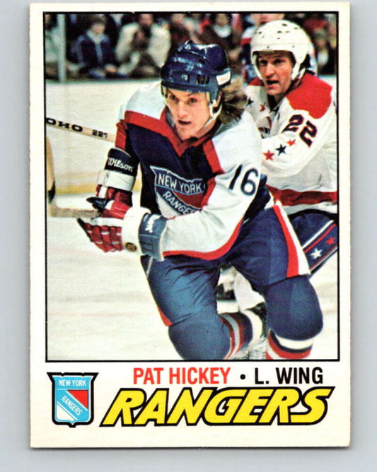 1977-78 O-Pee-Chee #221 Pat Hickey  New York Rangers  V14498