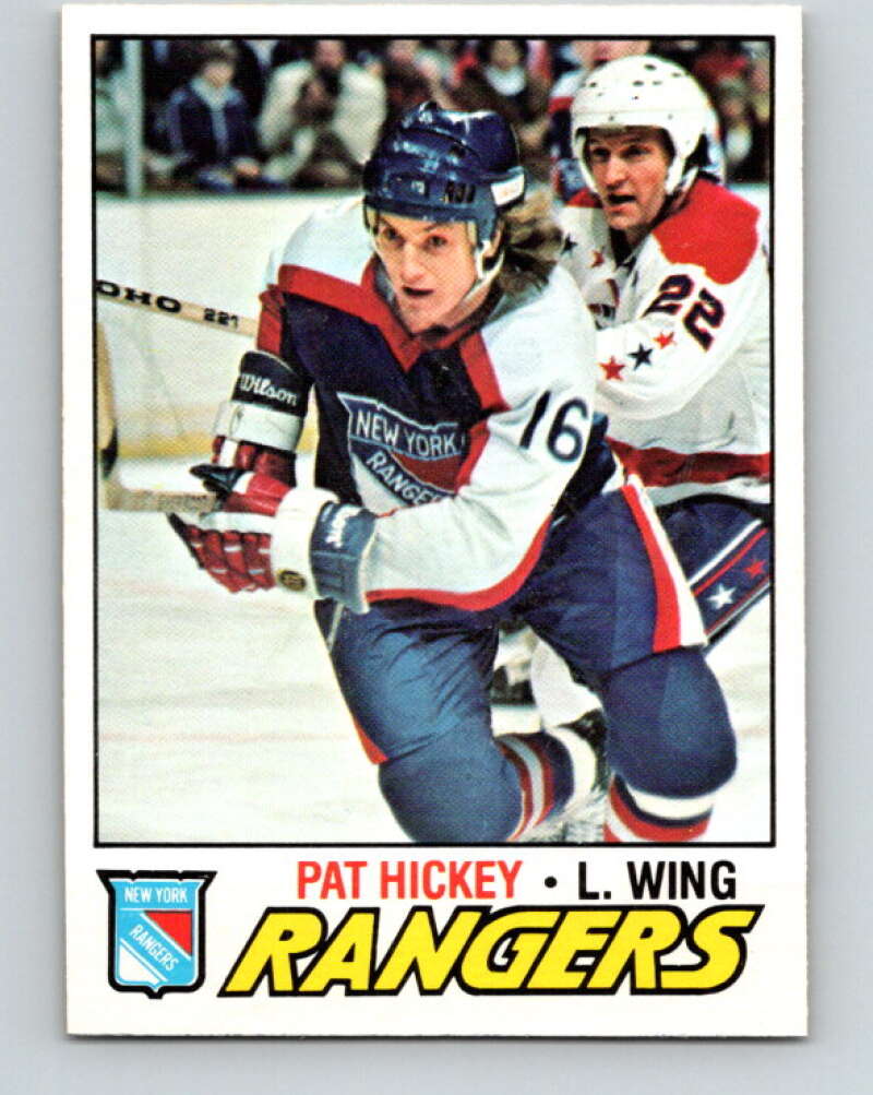 1977-78 O-Pee-Chee #221 Pat Hickey  New York Rangers  V14499