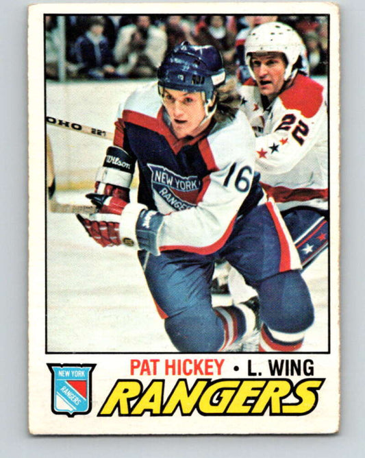 1977-78 O-Pee-Chee #221 Pat Hickey  New York Rangers  V14500