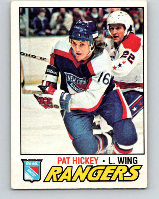 1977-78 O-Pee-Chee #221 Pat Hickey  New York Rangers  V14501