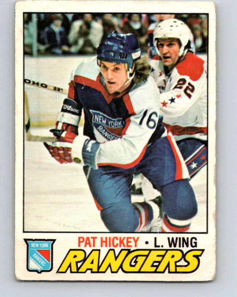 1977-78 O-Pee-Chee #221 Pat Hickey  New York Rangers  V14504