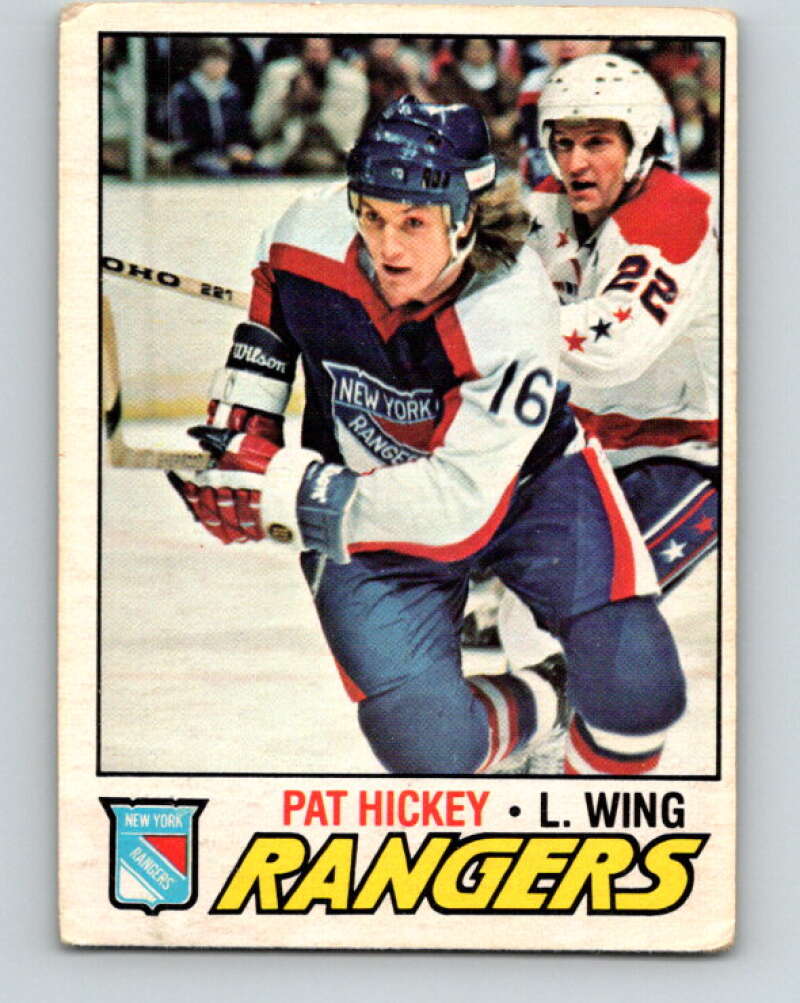 1977-78 O-Pee-Chee #221 Pat Hickey  New York Rangers  V14505