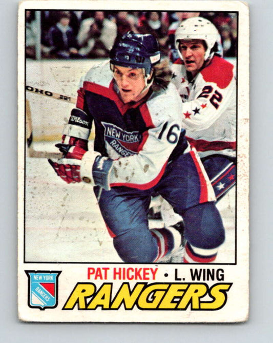 1977-78 O-Pee-Chee #221 Pat Hickey  New York Rangers  V14506