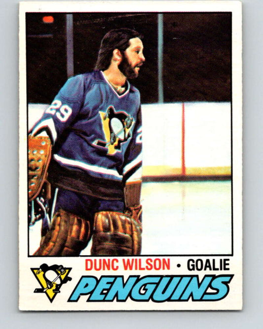 1977-78 O-Pee-Chee #224 Dunc Wilson  Pittsburgh Penguins  V14523