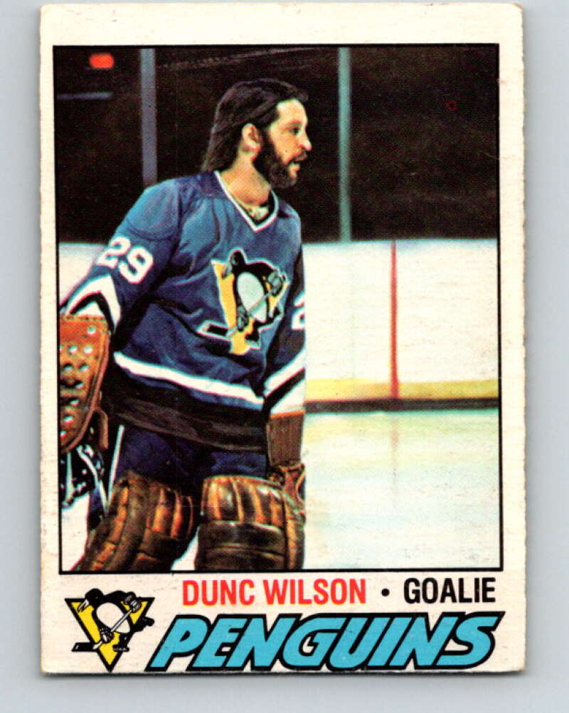 1977-78 O-Pee-Chee #224 Dunc Wilson  Pittsburgh Penguins  V14525