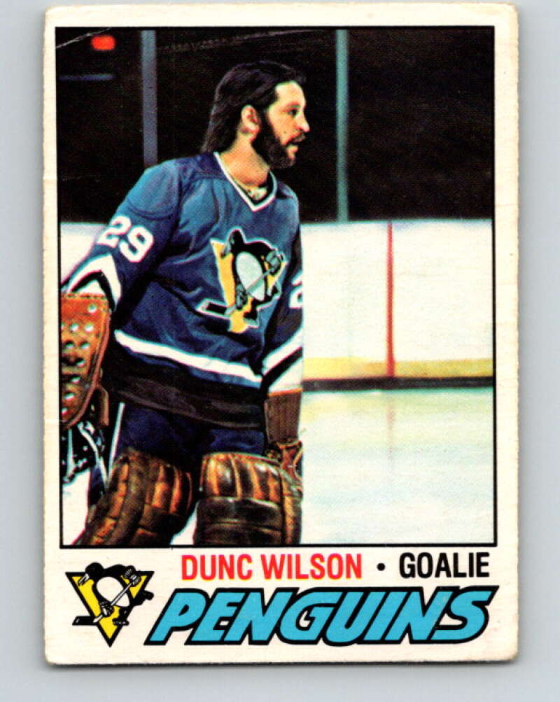 1977-78 O-Pee-Chee #224 Dunc Wilson  Pittsburgh Penguins  V14527