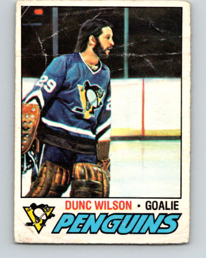 1977-78 O-Pee-Chee #224 Dunc Wilson  Pittsburgh Penguins  V14529