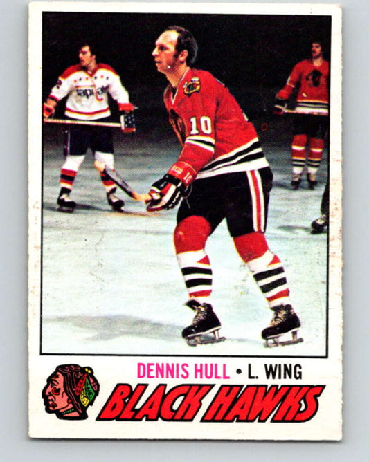 1977-78 O-Pee-Chee #225 Dennis Hull  Chicago Blackhawks  V14530