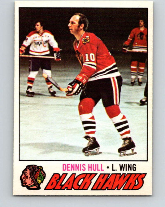 1977-78 O-Pee-Chee #225 Dennis Hull  Chicago Blackhawks  V14535