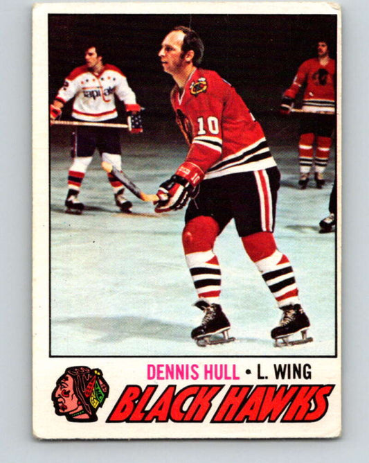 1977-78 O-Pee-Chee #225 Dennis Hull  Chicago Blackhawks  V14536