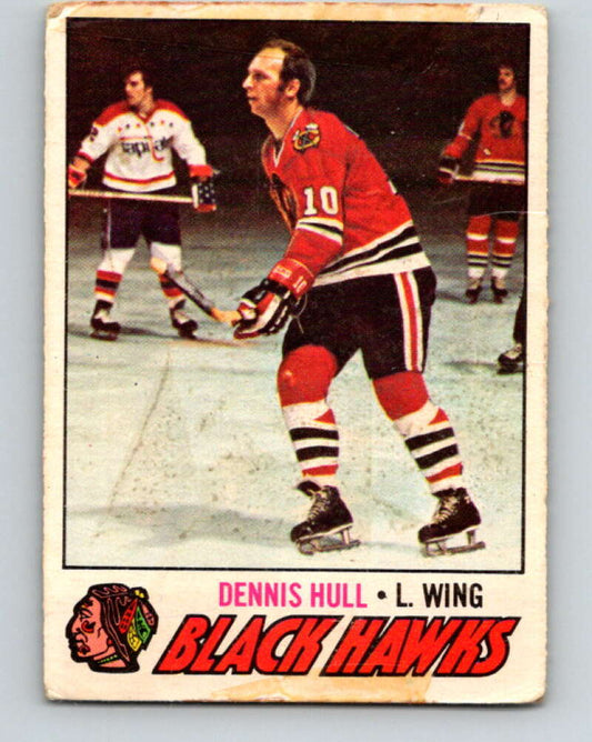 1977-78 O-Pee-Chee #225 Dennis Hull  Chicago Blackhawks  V14539