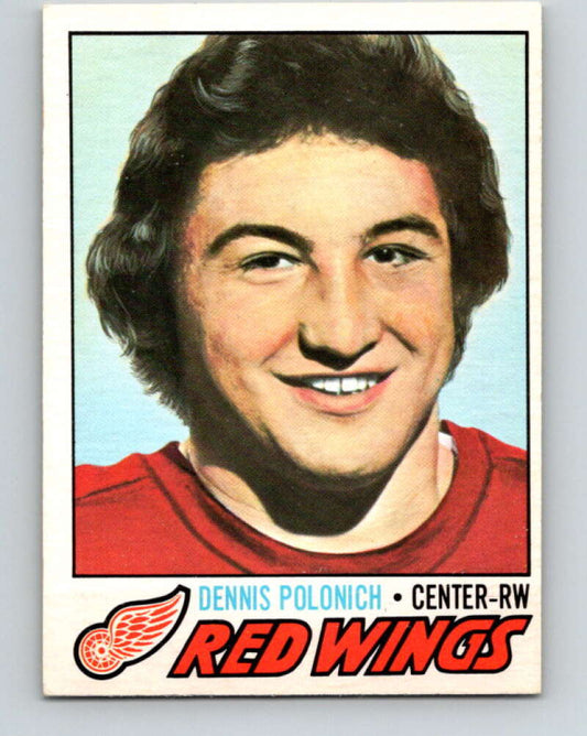 1977-78 O-Pee-Chee #228 Dennis Polonich  RC Rookie Detroit Red Wings  V14554