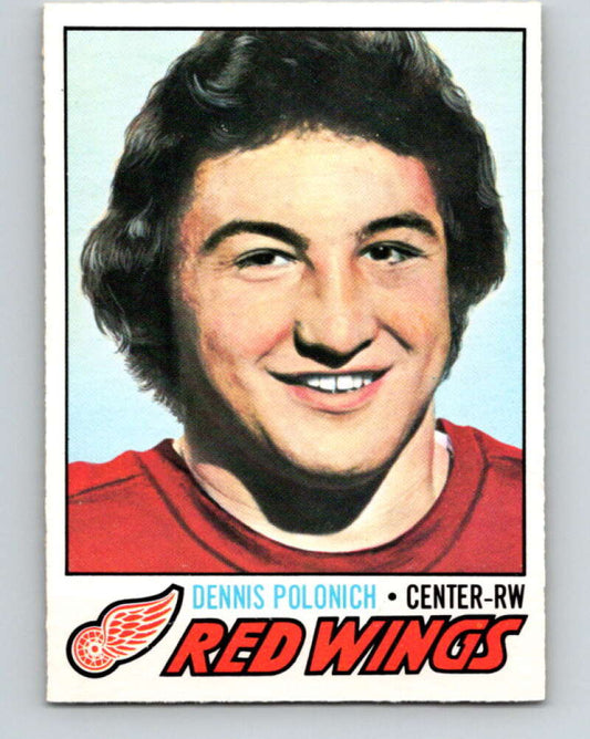 1977-78 O-Pee-Chee #228 Dennis Polonich  RC Rookie Detroit Red Wings  V14555