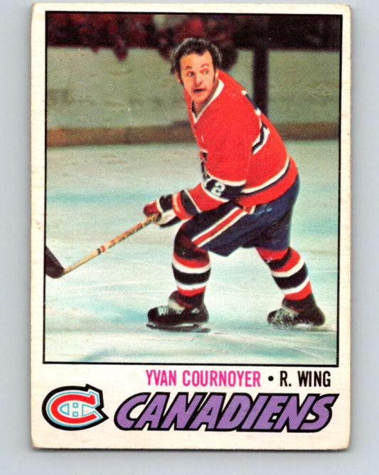 1977-78 O-Pee-Chee #230 Yvan Cournoyer  Montreal Canadiens  V14571