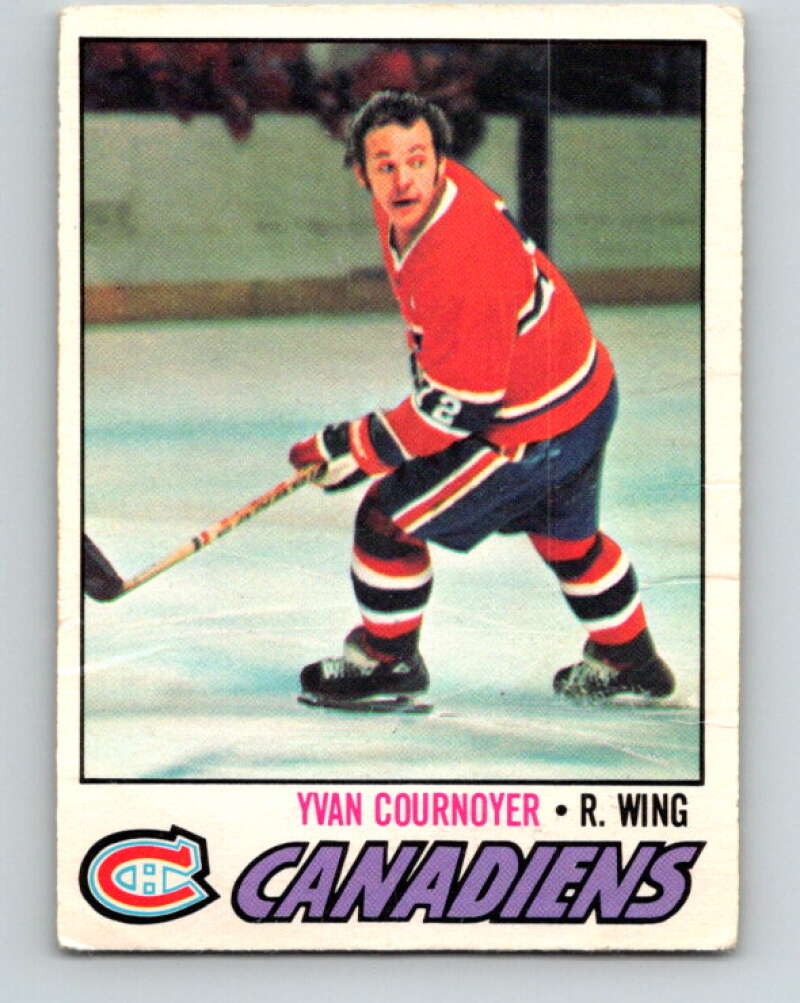 1977-78 O-Pee-Chee #230 Yvan Cournoyer  Montreal Canadiens  V14572