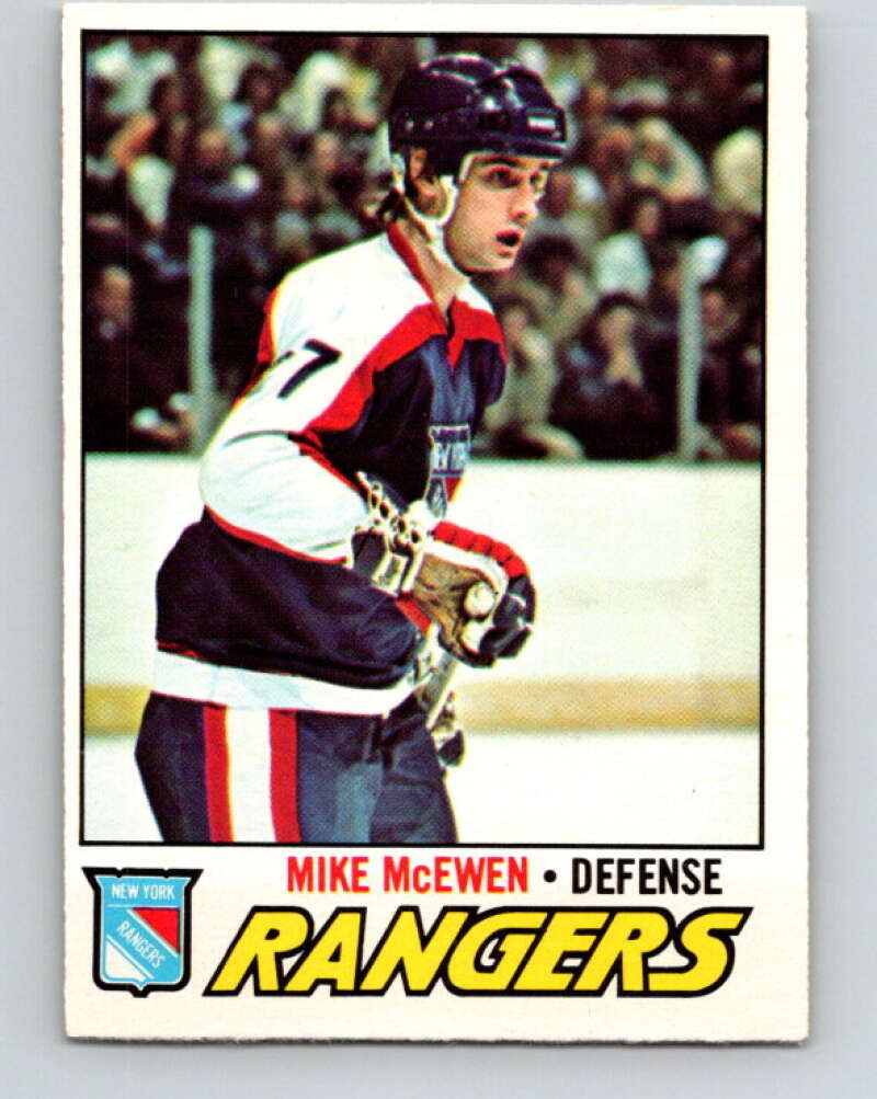 1977-78 O-Pee-Chee #232 Mike McEwen  RC Rookie New York Rangers  V14581