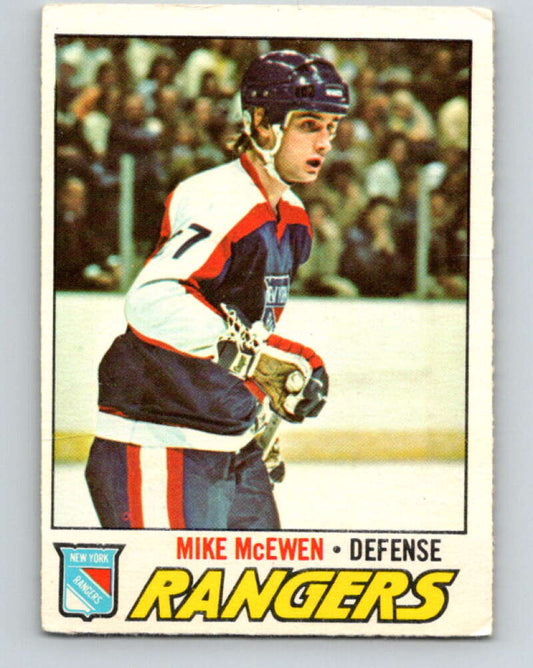 1977-78 O-Pee-Chee #232 Mike McEwen  RC Rookie New York Rangers  V14582