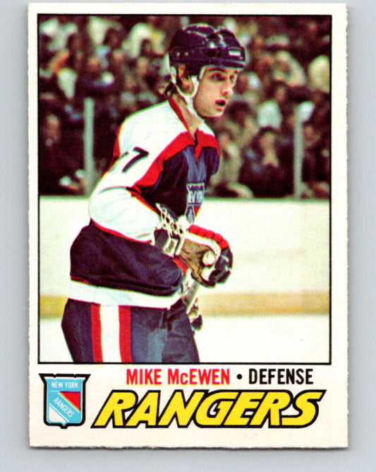 1977-78 O-Pee-Chee #232 Mike McEwen  RC Rookie New York Rangers  V14583