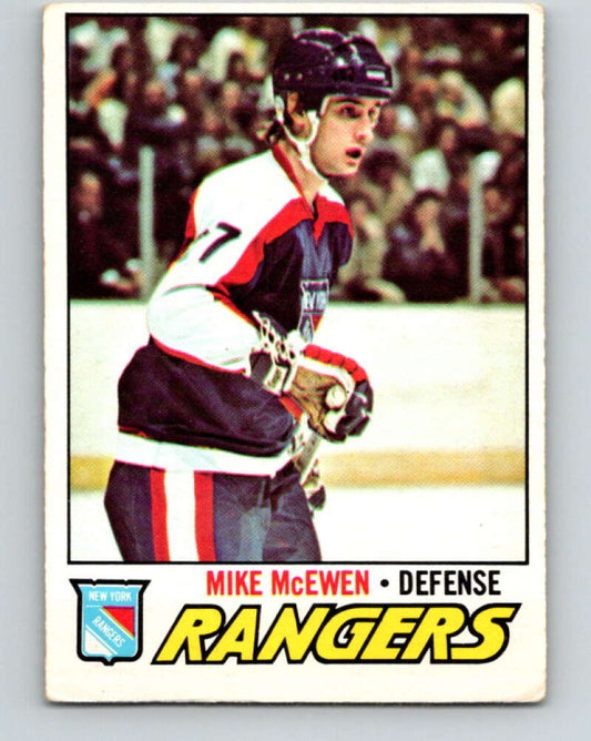 1977-78 O-Pee-Chee #232 Mike McEwen  RC Rookie New York Rangers  V14584