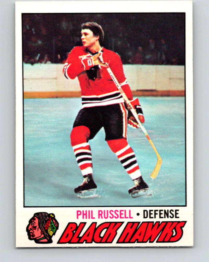 1977-78 O-Pee-Chee #235 Phil Russell  Chicago Blackhawks  V14601