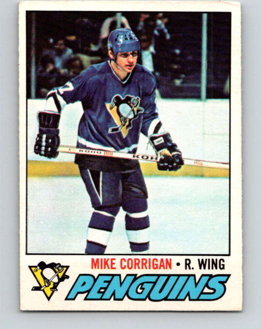 1977-78 O-Pee-Chee #236 Mike Corrigan  Pittsburgh Penguins  V14611