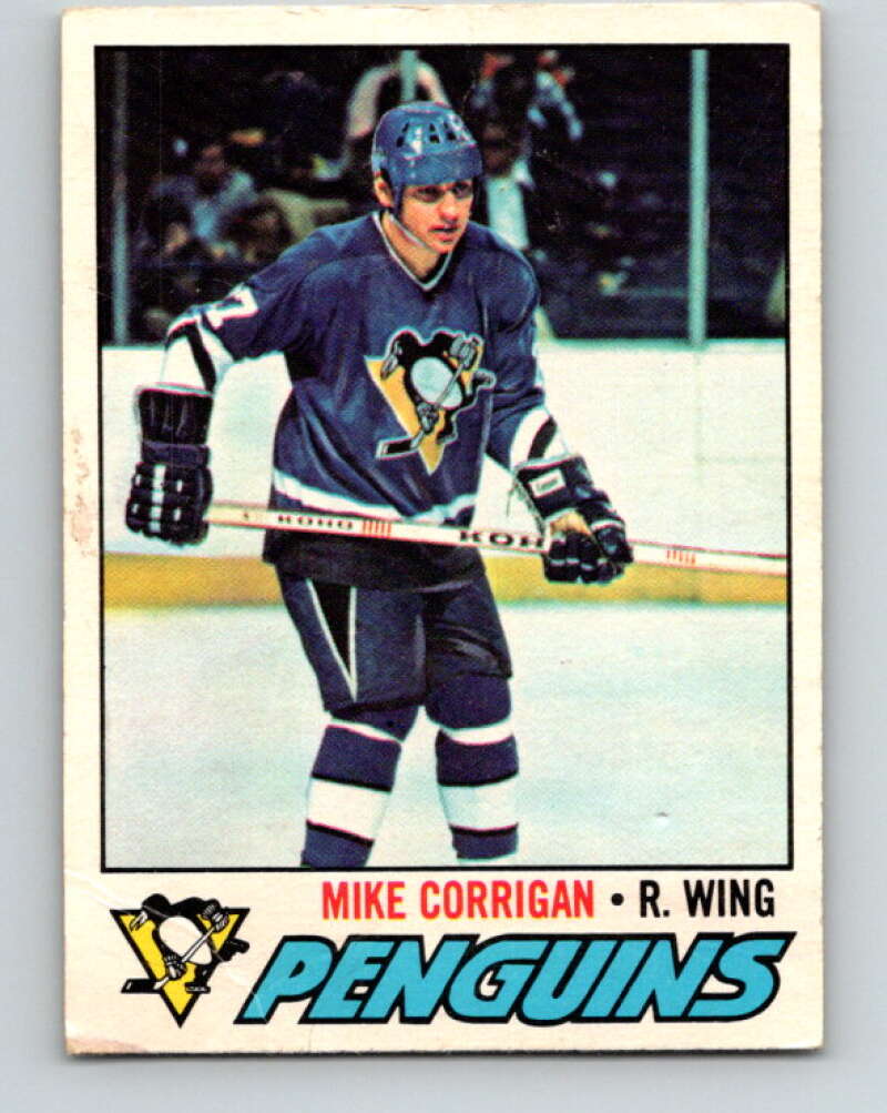 1977-78 O-Pee-Chee #236 Mike Corrigan  Pittsburgh Penguins  V14617