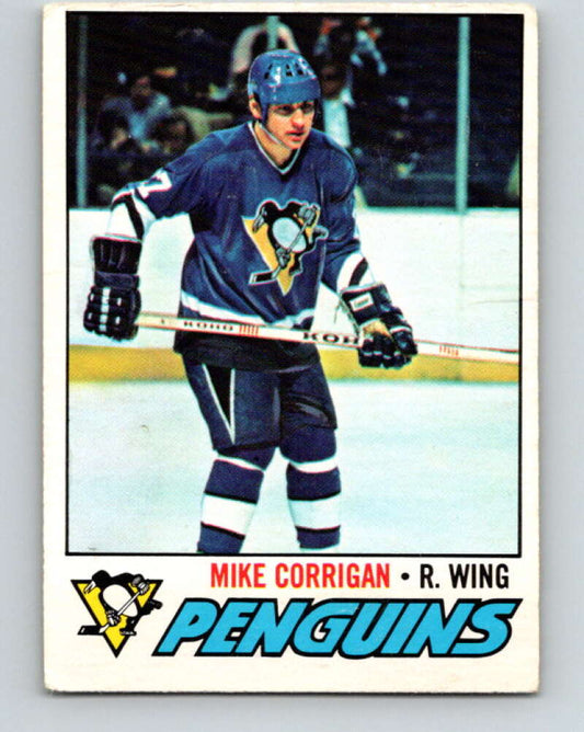 1977-78 O-Pee-Chee #236 Mike Corrigan  Pittsburgh Penguins  V14620