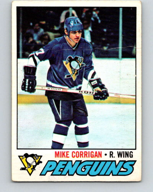 1977-78 O-Pee-Chee #236 Mike Corrigan  Pittsburgh Penguins  V14621