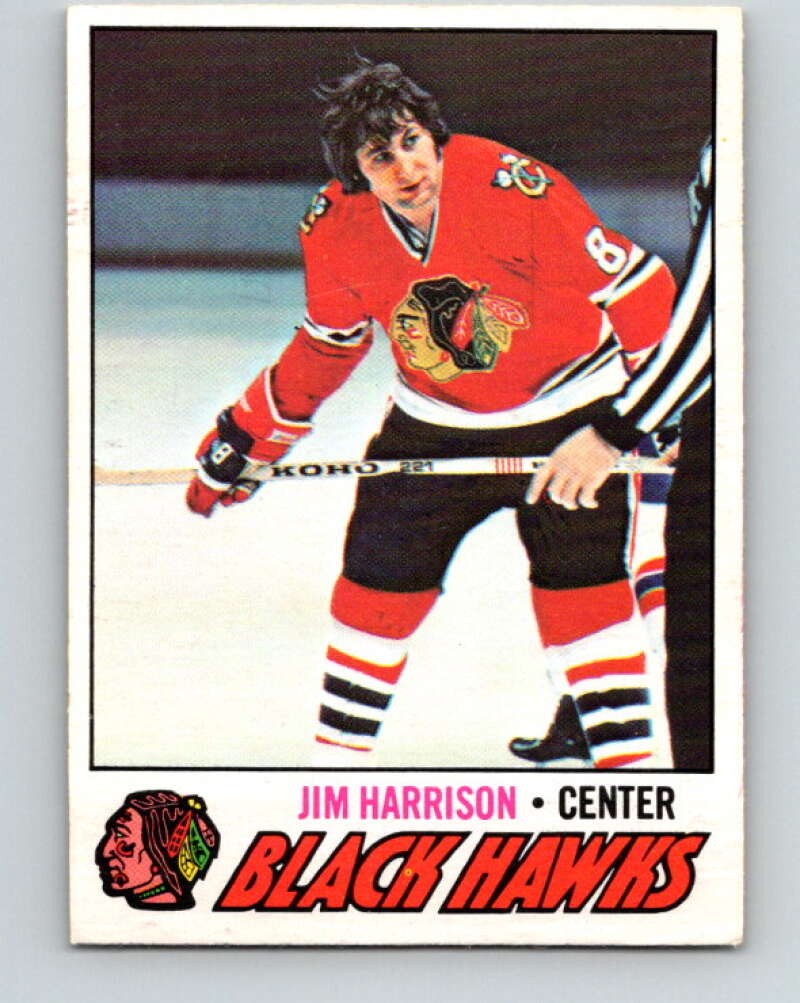 1977-78 O-Pee-Chee #243 Jim Harrison  Chicago Blackhawks  V14670