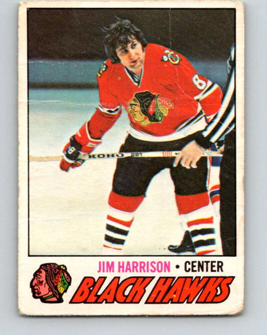 1977-78 O-Pee-Chee #243 Jim Harrison  Chicago Blackhawks  V14671