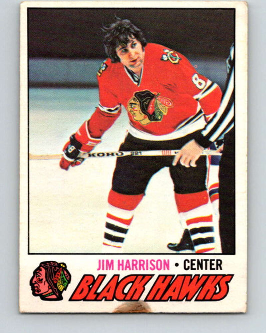 1977-78 O-Pee-Chee #243 Jim Harrison  Chicago Blackhawks  V14673