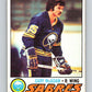 1977-78 O-Pee-Chee #253 Gary McAdam  RC Rookie Buffalo Sabres  V14738
