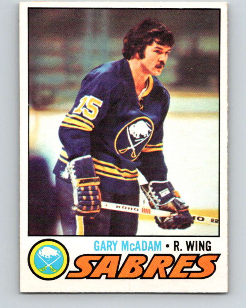 1977-78 O-Pee-Chee #253 Gary McAdam  RC Rookie Buffalo Sabres  V14738