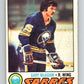 1977-78 O-Pee-Chee #253 Gary McAdam  RC Rookie Buffalo Sabres  V14739