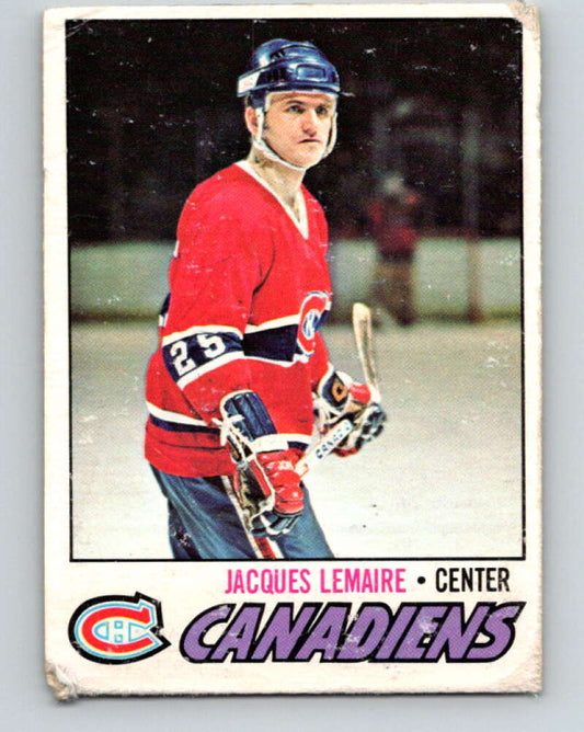 1977-78 O-Pee-Chee #254 Jacques Lemaire  Montreal Canadiens  V14746